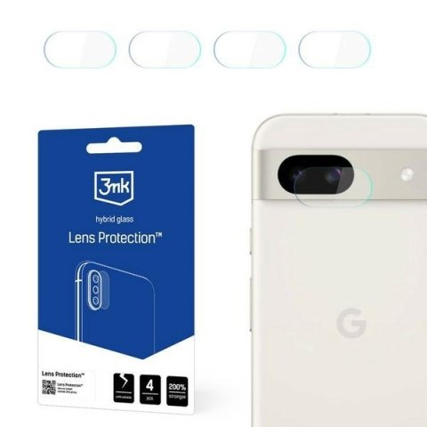 Szkło hybrydowe na obiektyw aparatu 3MK Lens Protect Google Pixel 8A 5G [4 PACK]