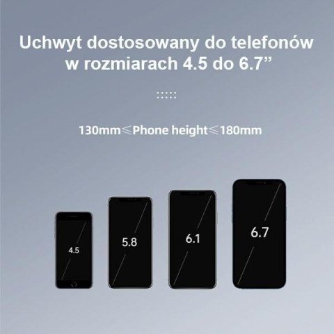 Uchwyt rowerowy USAMS US-ZJ064 czarny - mocowanie na telefon do roweru