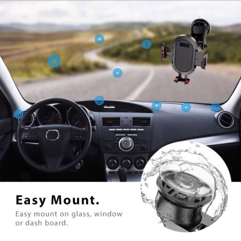 Uchwyt samochodowy Tech-Protect Universal Car Mount Black - uniwersalny