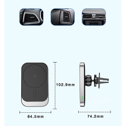 Uchwyt samochodowy Tech-Protect Cw19 MagSafe do wentylacji czarny