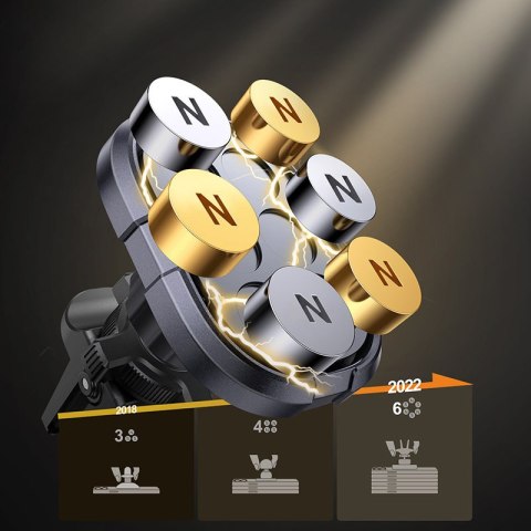 Uchwyt samochodowy magnetyczny Joyroom Air Vent szary JR-ZS311