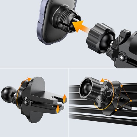 Uchwyt samochodowy magnetyczny Joyroom Air Vent szary JR-ZS311