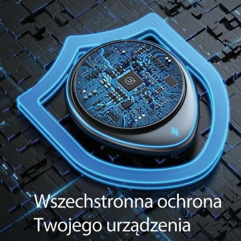 Uchwyt samochodowy USAMS US-CD222 z ładowarką indukcyjną 15W czarny