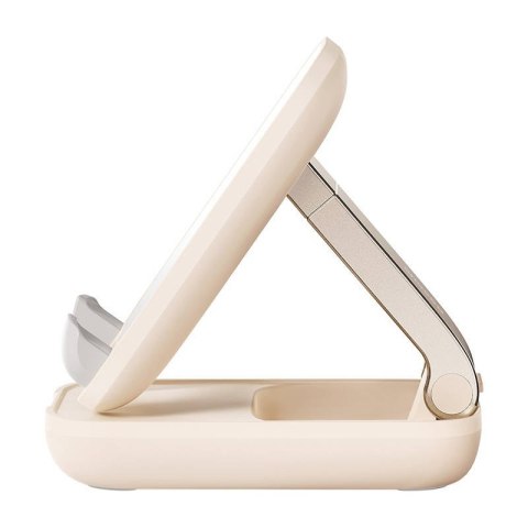 Uchwyt biurkowy Baseus Folding Phone Stand Mirror jasny róż - stabilny i stylowy