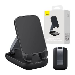 Uchwyt biurkowy Baseus Folding Phone Stand czarny - stabilny stojak na telefon