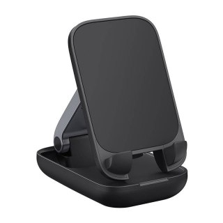 Uchwyt biurkowy Baseus Folding Phone Stand czarny - stabilny stojak na telefon