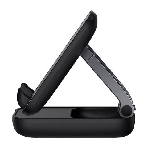 Uchwyt biurkowy Baseus Folding Phone Stand czarny - stabilny stojak na telefon