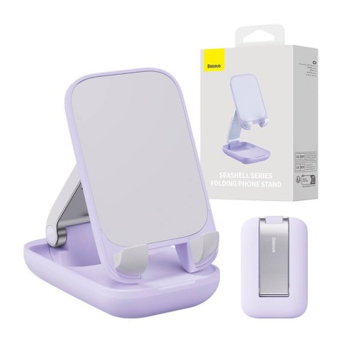 Uchwyt biurkowy Baseus Folding Phone Stand fioletowy, stabilny i stylowy