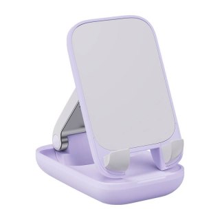 Uchwyt biurkowy Baseus Folding Phone Stand fioletowy, stabilny i stylowy