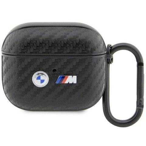 Etui na AirPods 3 BMW Carbon z Metalowym Logo BMA3WMPUCA2 czarne