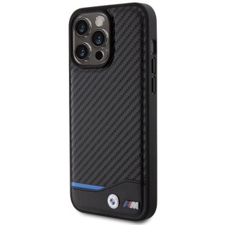 Etui BMW BMHCP15X22NBCK Apple iPhone 15 Pro Max Leather Carbon czarny/black