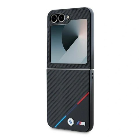 Etui na telefon Samsung Galaxy Z Flip6 BMW Carbon Tricolor czarne