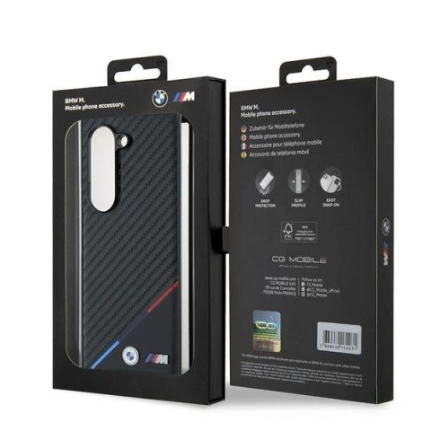 Etui na telefon Samsung Galaxy Z Fold6 BMW Carbon Tricolor czarne