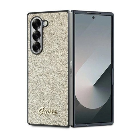 Etui Guess GUHCZFD6HGGSHD Samsung Galaxy Z Fold6 4G Glitter Script złoty