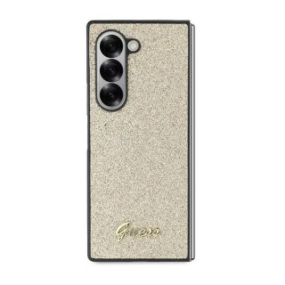 Etui Guess GUHCZFD6HGGSHD Samsung Galaxy Z Fold6 4G Glitter Script złoty