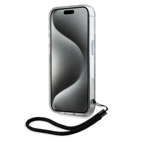 Etui na telefon iPhone 15 Pro Max Karl Lagerfeld fioletowe Zebra