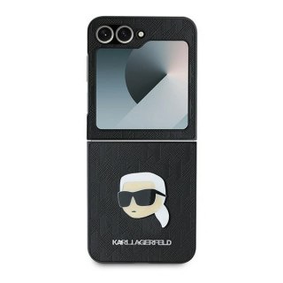 Etui Karl Lagerfeld KLHCZF6PGKSKIHK Samsung Galaxy Z Flip6 Saffiano Monogram czarny/black