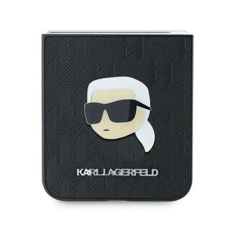 Etui na telefon Samsung Galaxy Z Flip6 Karl Lagerfeld Saffiano Monogram