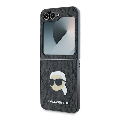 Etui na telefon Samsung Galaxy Z Flip6 Karl Lagerfeld Saffiano Monogram