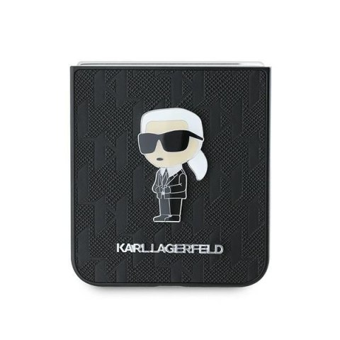 Etui na telefon Samsung Galaxy Z Flip6 Karl Lagerfeld Saffiano Monogram