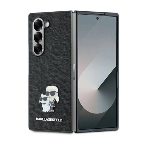 Etui na telefon Samsung Galaxy Z Fold6 Karl Lagerfeld Saffiano czarne