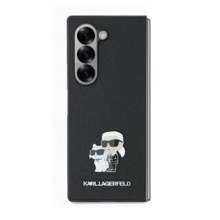 Etui Karl Lagerfeld KLHCZFD6SAPKCNPK Samsung Galaxy Z Fold6 Saffiano Metal Pin czarny