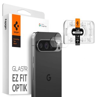 Szkło hartowane na aparat Spigen Optik.tr ez Fit Camera Protector Google Pixel 9 Pro Crystal Clear [2 PACK]