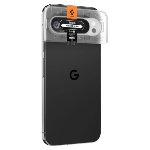 Szkło hartowane na aparat Spigen Optik.tr ez Fit Camera Protector Google Pixel 9 Pro Crystal Clear [2 PACK]