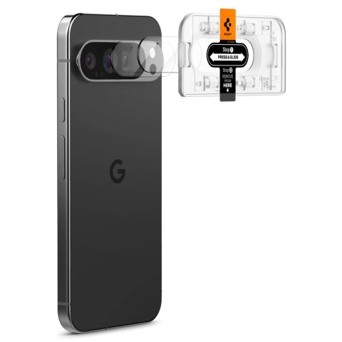 Szkło hartowane na aparat Spigen Optik.tr ez Fit Camera Protector Google Pixel 9 Pro Crystal Clear [2 PACK]