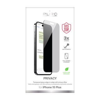 Szkło hartowane PURO Privacy Tempered Glass Apple iPhone 15 Plus / 14 Plus