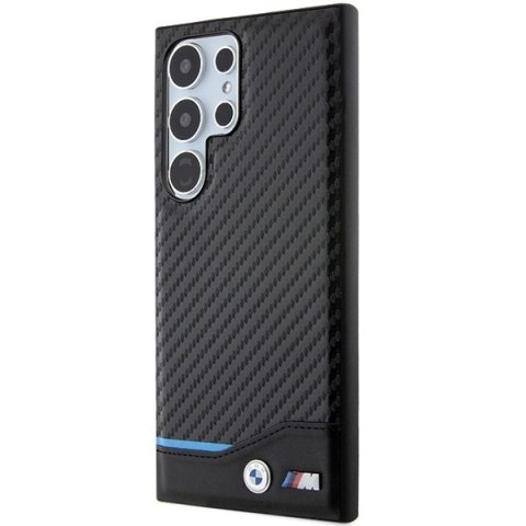 Etui na telefon Samsung Galaxy S24 Ultra BMW Leather Carbon czarne