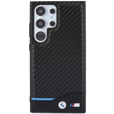 Etui na telefon Samsung Galaxy S24 Ultra BMW Leather Carbon czarne