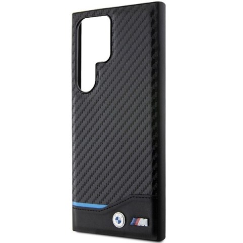 Etui na telefon Samsung Galaxy S24 Ultra BMW Leather Carbon czarne