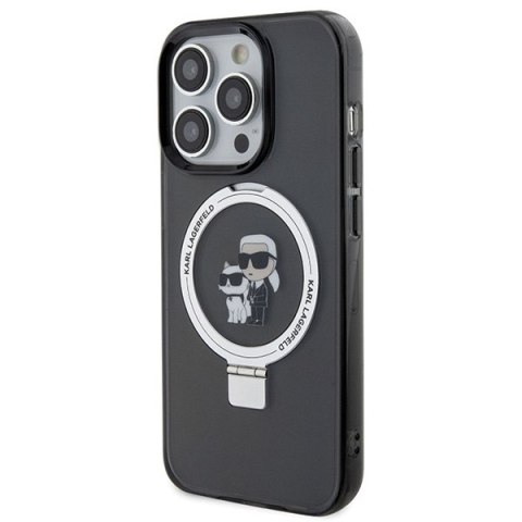 Etui na telefon iPhone 15 Pro Max Karl Lagerfeld MagSafe Ring Stand