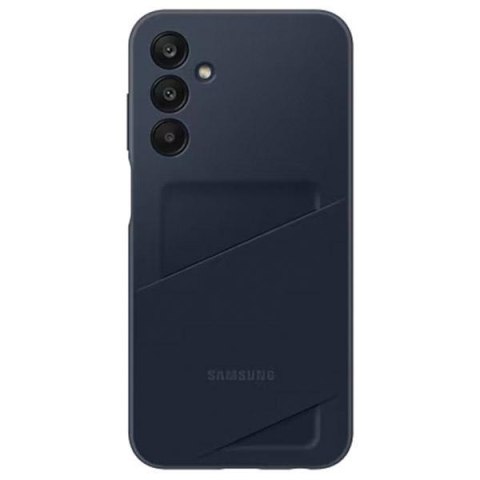 Etui na telefon Samsung Galaxy A25 5G z kieszonką czarno-niebieskie