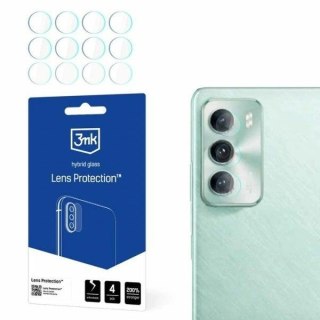 Szkło hybrydowe na obiektyw aparatu 3MK Lens Protect Oppo Reno 12 [4 PACK]