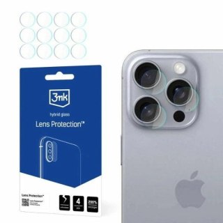 Szkło hybrydowe na obiektyw iPhone 16 Pro 3MK Lens Protect 4 PACK