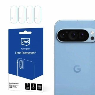 Szkło hybrydowe na obiektyw aparatu 3MK Lens Protect Google Pixel 9 Pro [4 PACK]