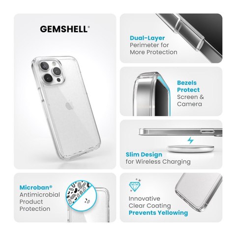 Etui na telefon iPhone 15 Pro Max Speck Gemshell przezroczyste