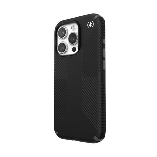 Etui na telefon iPhone 15 Pro Speck Presidio2 Grip czarne szare białe