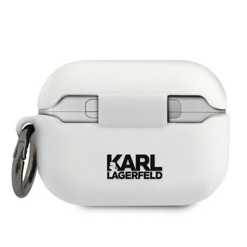 Etui na Apple AirPods Pro Karl Lagerfeld KLACAPSILGLWH białe silikonowe