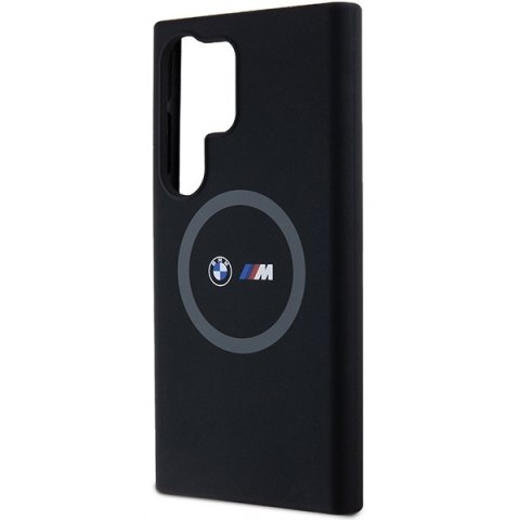 Etui na telefon Samsung Galaxy S24 Ultra BMW M MagSafe silikonowe czarne