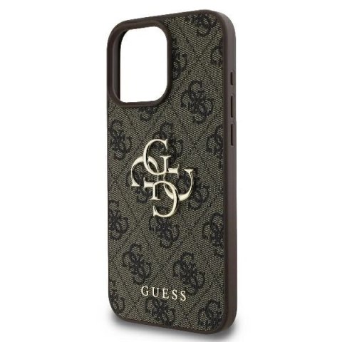 Etui iPhone 16 Pro Max Guess hardcase 4G Big Logo brązowy