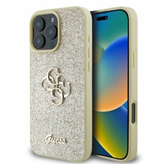 Etui Guess GUHCP16XHG4SGD Apple iPhone 16 Pro Max hardcase Fixed Glitter Big 4G złoty