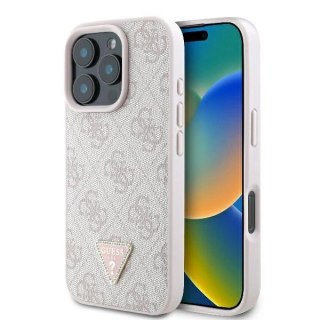 Etui na telefon iPhone 16 Pro Max Guess Hardcase MagSafe różowy