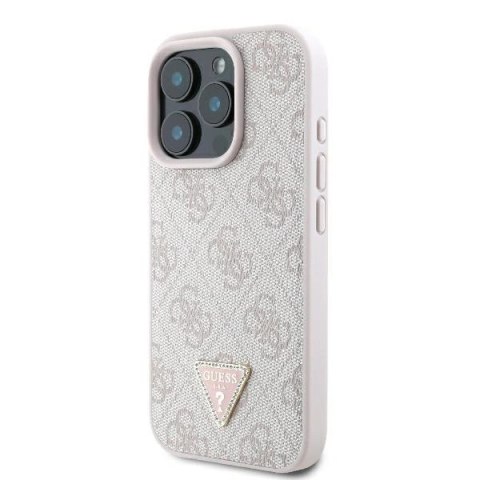 Etui na telefon iPhone 16 Pro Max Guess Hardcase MagSafe różowy