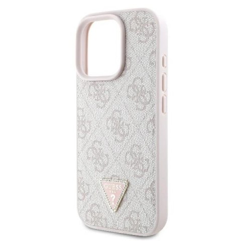 Etui na telefon iPhone 16 Pro Max Guess Hardcase MagSafe różowy