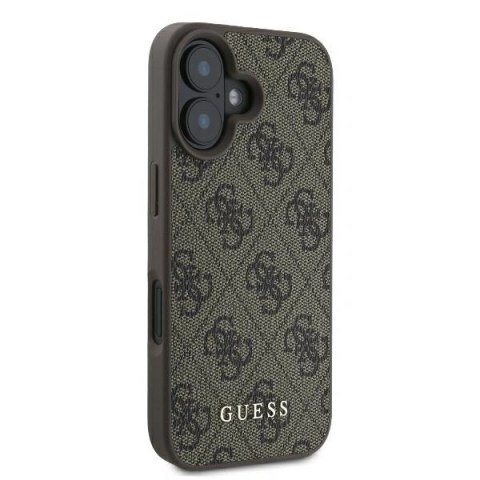 Etui Guess GUHCP16MG4GFBR Apple iPhone 16 Plus hardcase 4G Classic brązowy