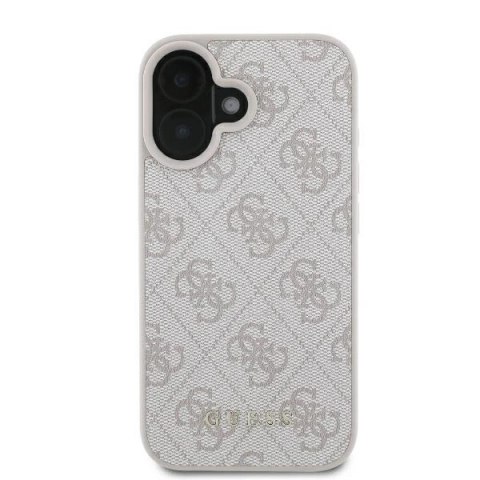 Etui na telefon iPhone 16 Plus Guess 4G Classic różowe eleganckie