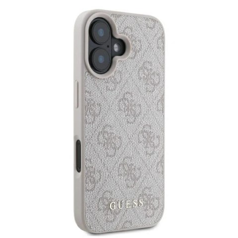 Etui na telefon iPhone 16 Plus Guess 4G Classic różowe eleganckie